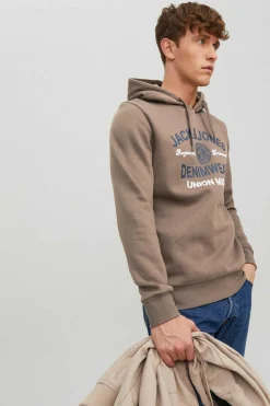 Jack & Jones Sweatshirt Com Capuz Cinza Outlet