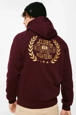 Springfield Sweatshirt Com Capuz Club Fighters Vermelho New