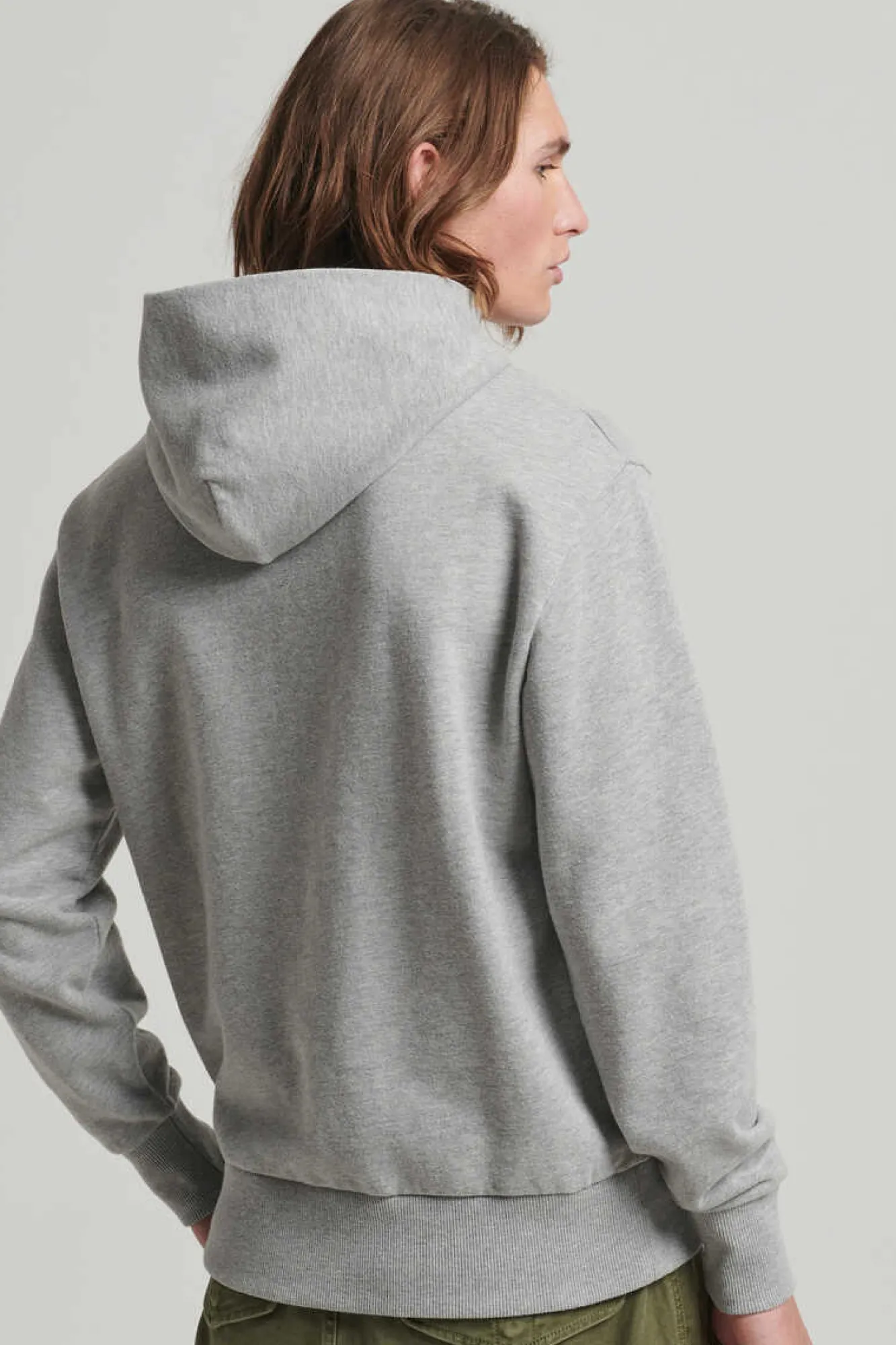 Superdry Sweatshirt Com Capuz Code Core Sport Cinza Outlet