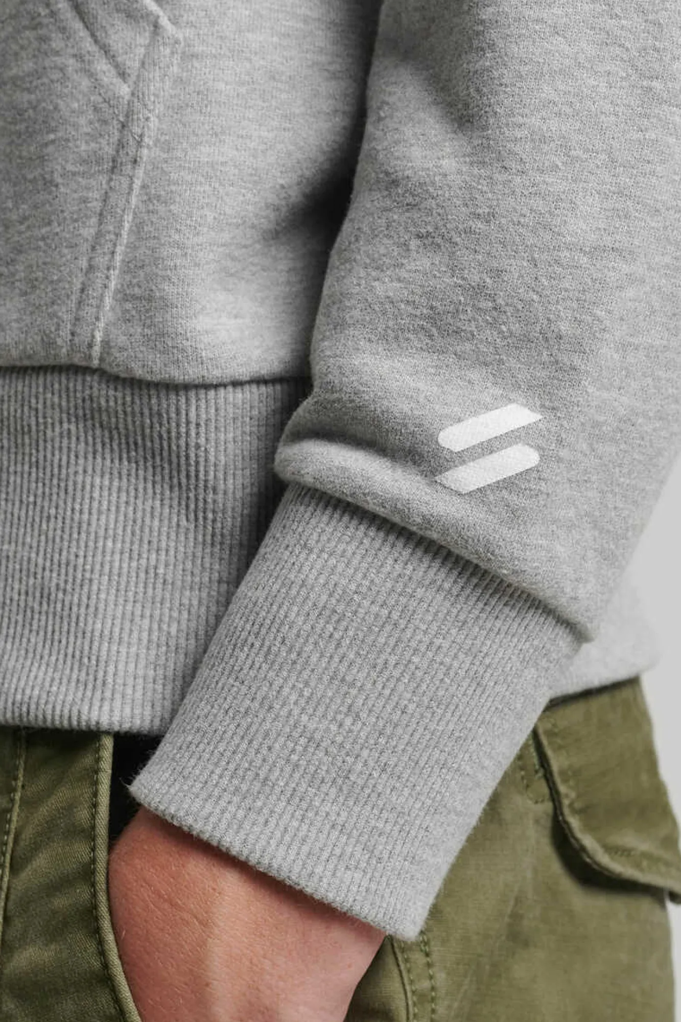 Superdry Sweatshirt Com Capuz Code Core Sport Cinza Outlet