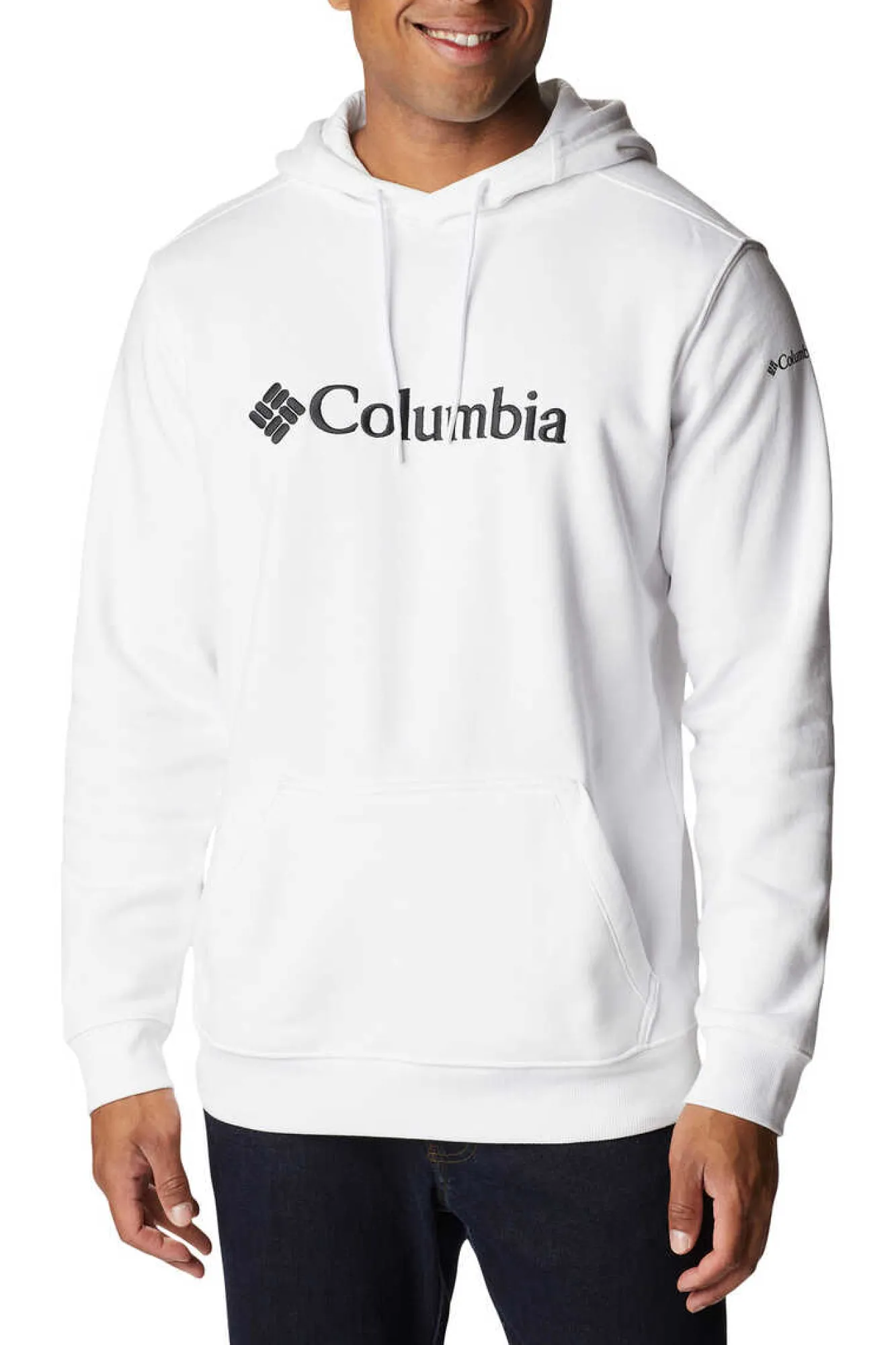 Columbia Sweatshirt Com Capuz Homem Csc Basic Logo™ Ii Branco Outlet
