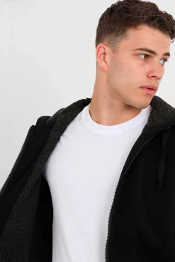 Sweatshirt Com Capuz E Borrego