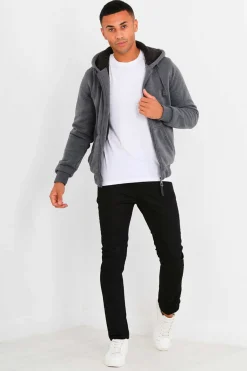 Sweatshirt Com Capuz E Borrego