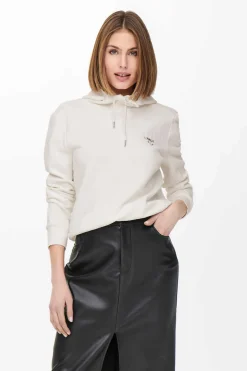 Only Sweatshirts-Sweatshirt Com Capuz E Estampado Frontal.