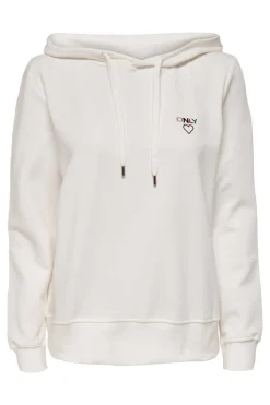 Only Sweatshirts-Sweatshirt Com Capuz E Estampado Frontal.