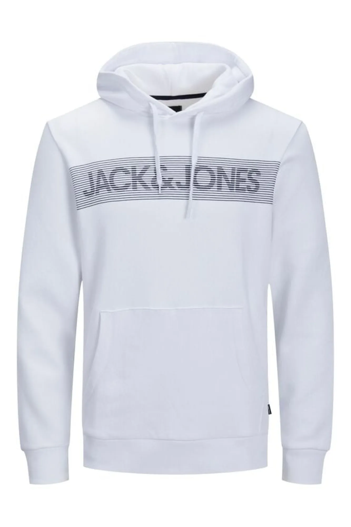 Jack & Jones Sweatshirt Com Capuz Logo Branco Hot