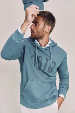 Ooto Sweatshirt Com Capuz Logo Grande Azul New