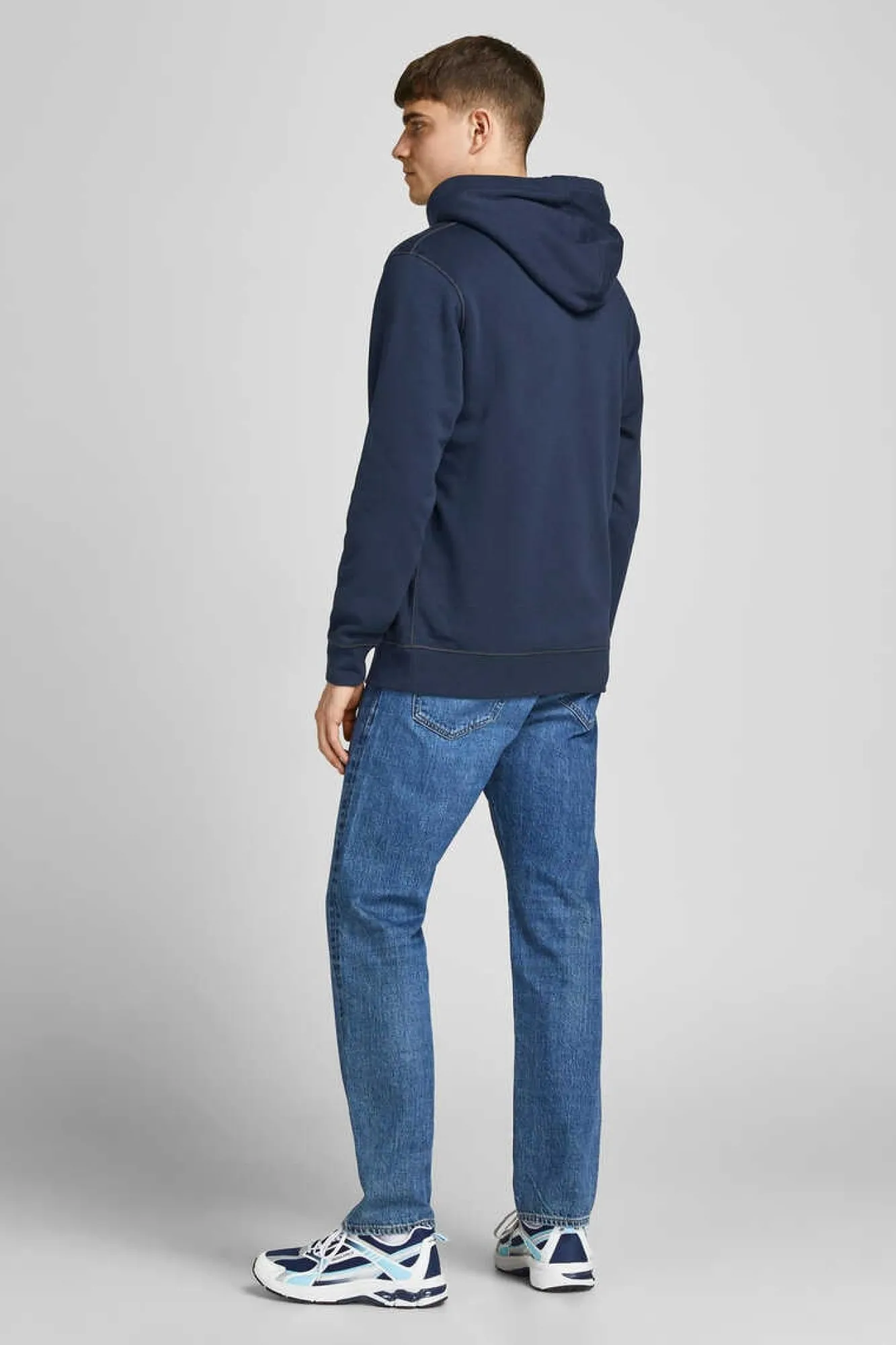 Jack & Jones Sweatshirt Com Capuz Logo Azul Online