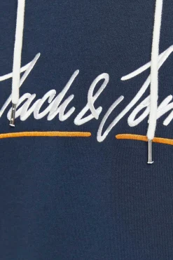 Jack & Jones Sweatshirt Com Capuz Logo Azul Online