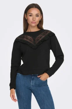 JDY Sweatshirts-Sweatshirt Com Folhos