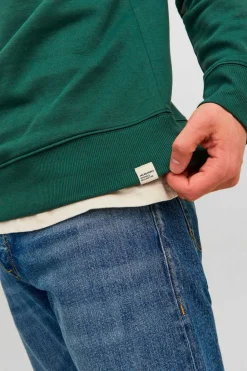 Jack & Jones Sweatshirt Com Gola Redonda Verde Best