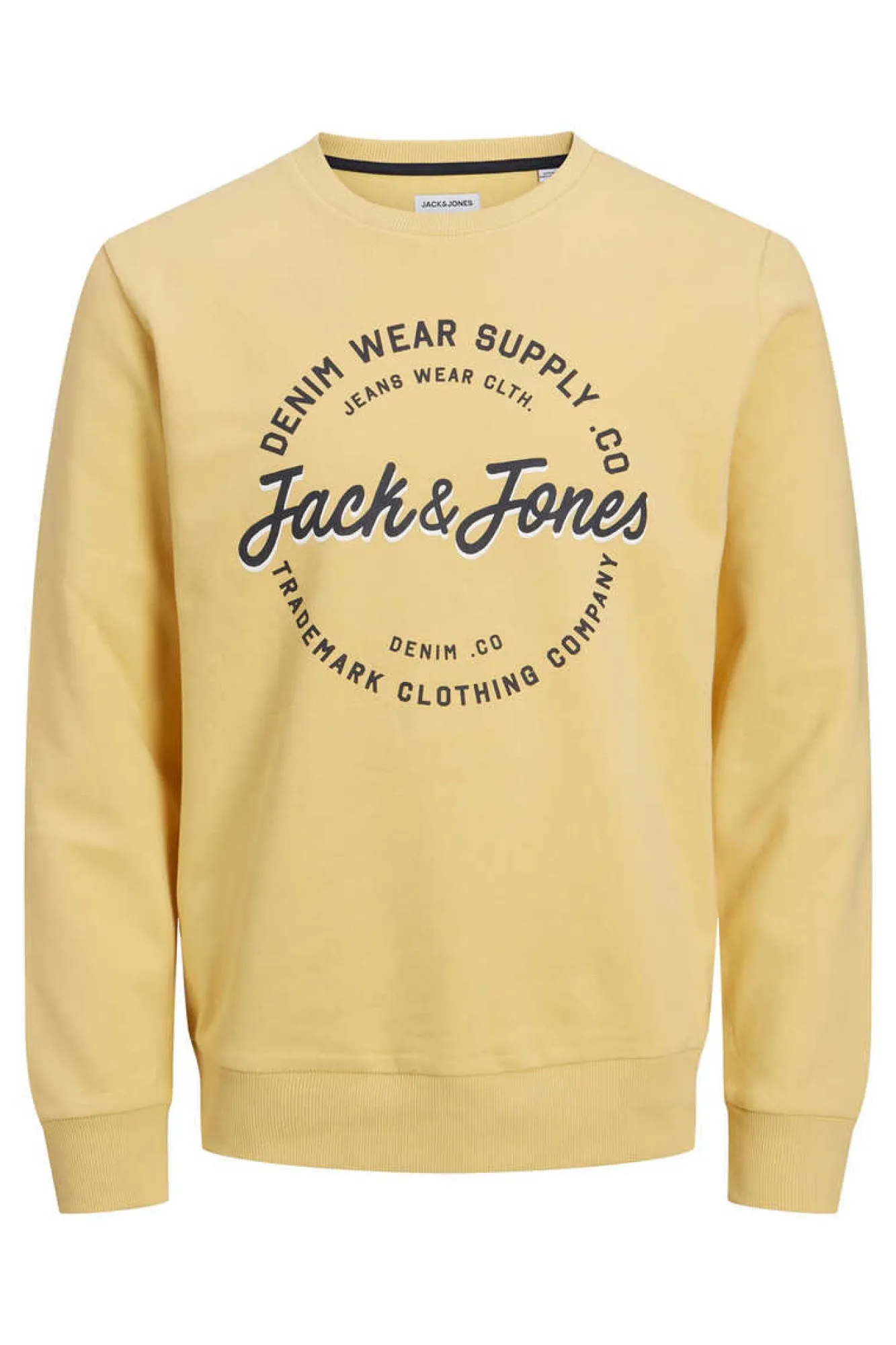 Jack & Jones Sweatshirt Com Gola Redonda Banana Hot