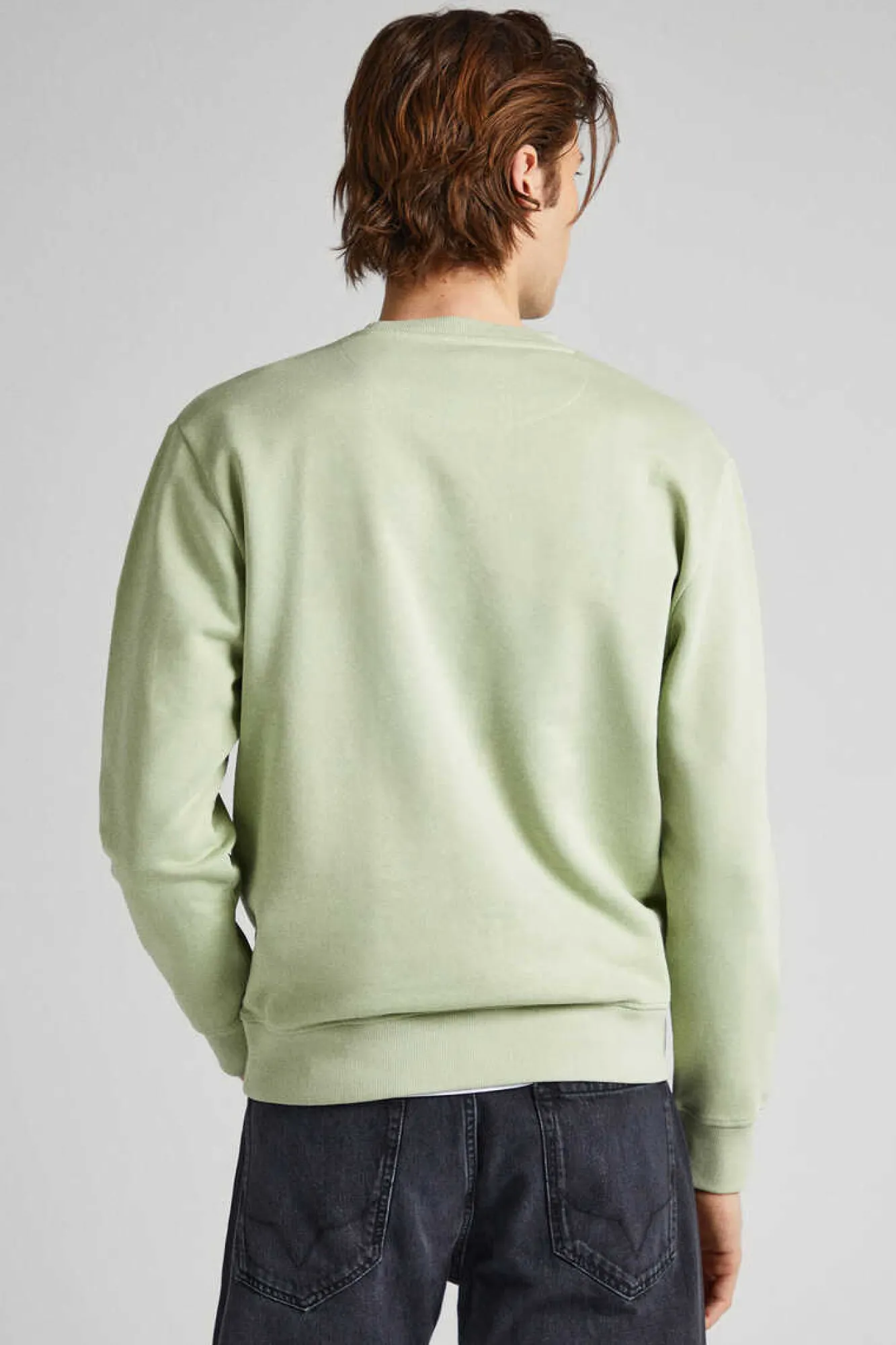 Pepe Jeans Sweatshirt Com Logo No Centro Cinza Best