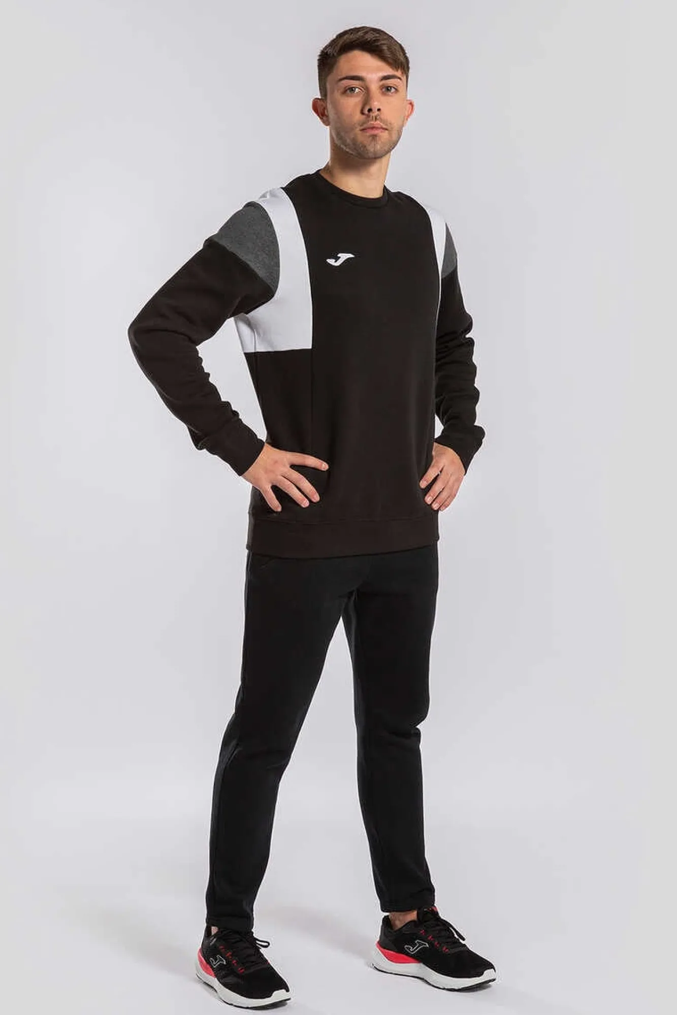 Joma Sweatshirt Confortpreta Preto Discount