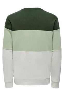 Only & Sons Sweatshirt Cor Block Cinza Outlet