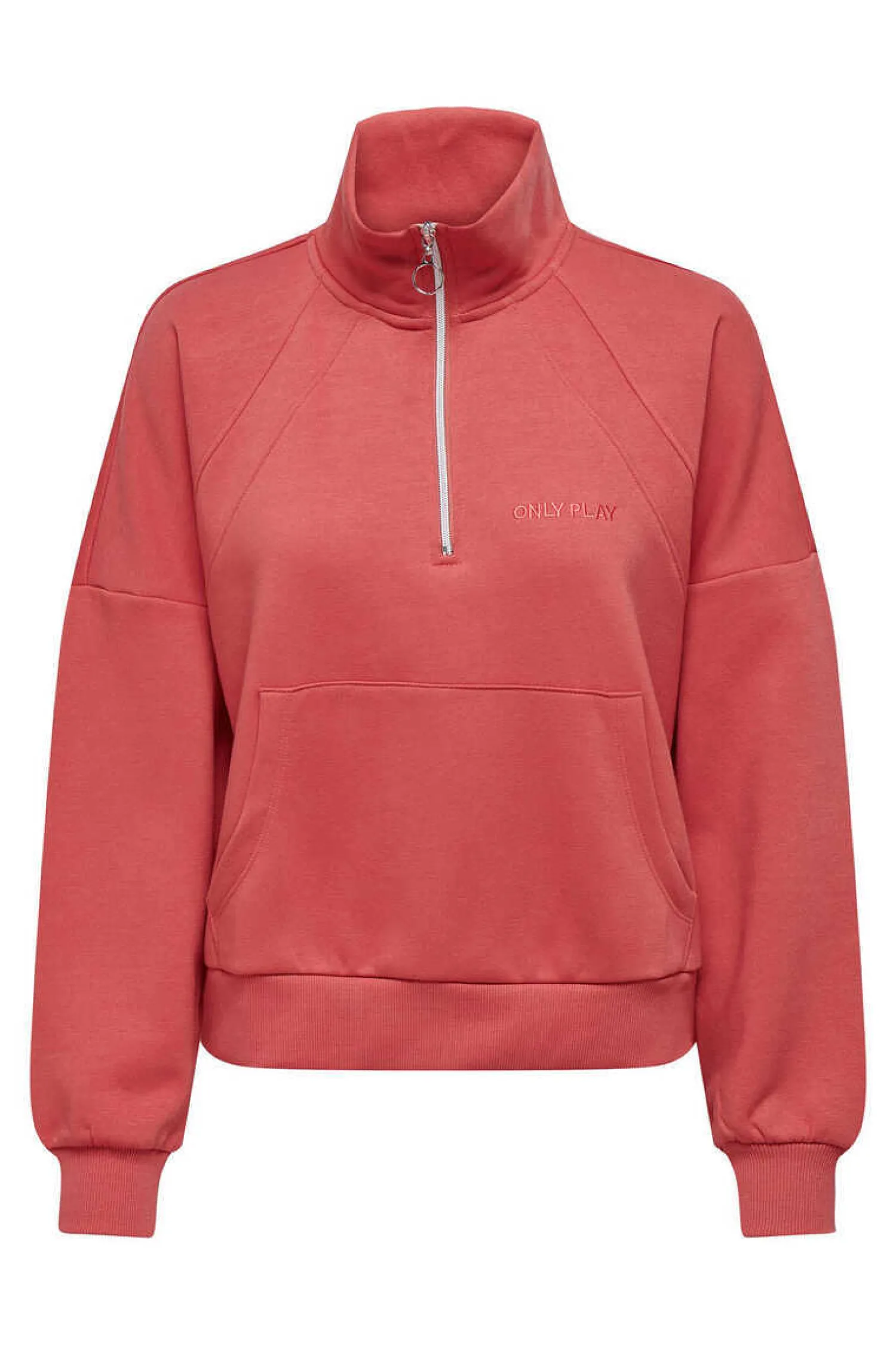 Only Play Sweatshirts-Sweatshirt Cropped Com Gola Alta