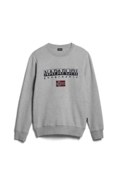 Napapijri Sweatshirt De Decote Redondo Aias Cinzento Clearance