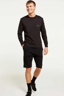 Calvin Klein Sweatshirt De Gola Caixa Preto Clearance