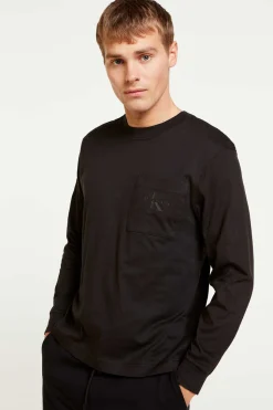Calvin Klein Sweatshirt De Gola Caixa Preto Clearance