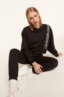 Calvin Klein Sweatshirts-Sweatshirt De Manga Comprida E Gola Caixa