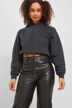 Jack & Jones Sweatshirts-Sweatshirt De Mulher Cropped Com Capuz