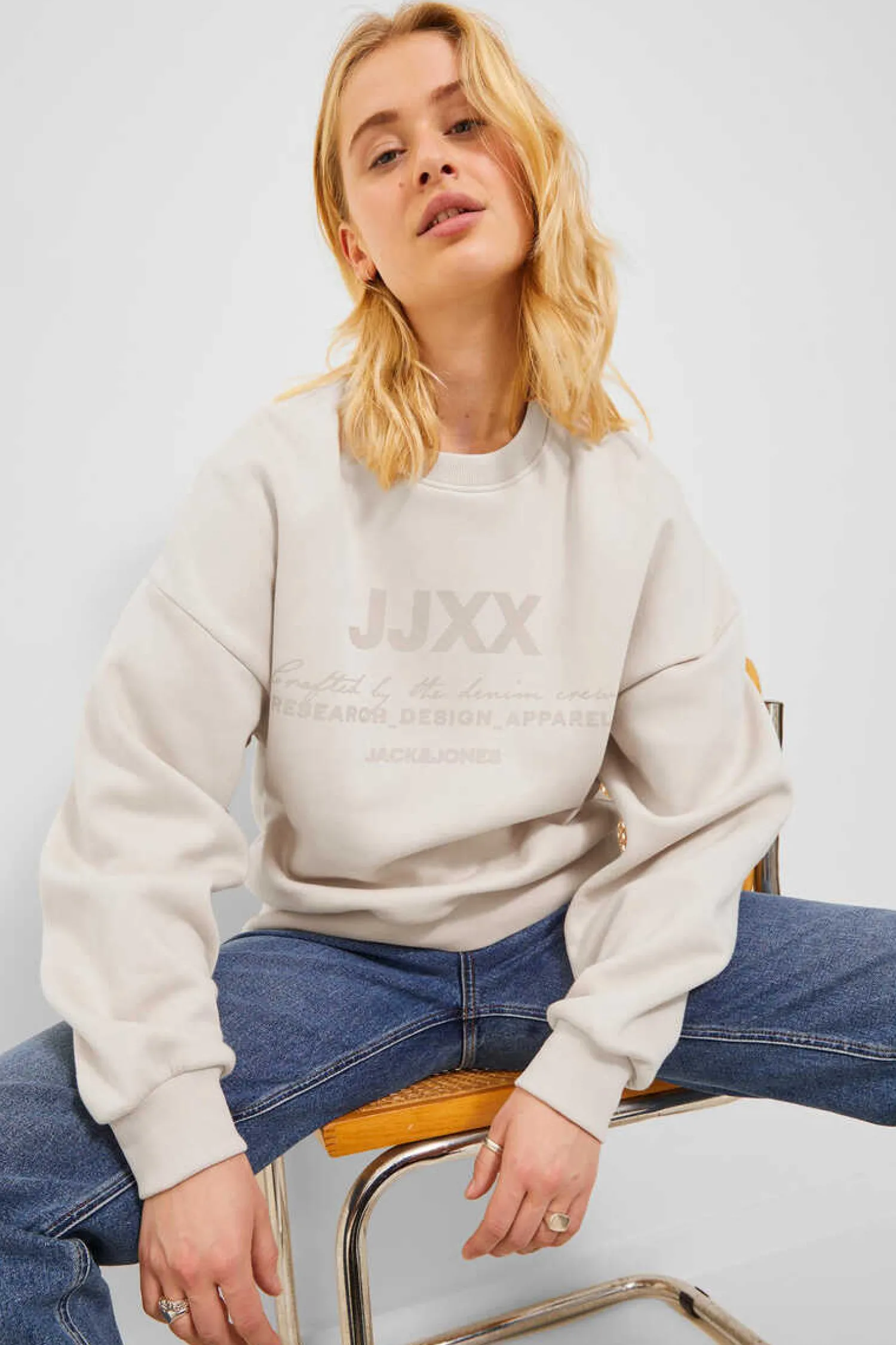 Jack & Jones Sweatshirts-Sweatshirt De Mulher Estampado Logo