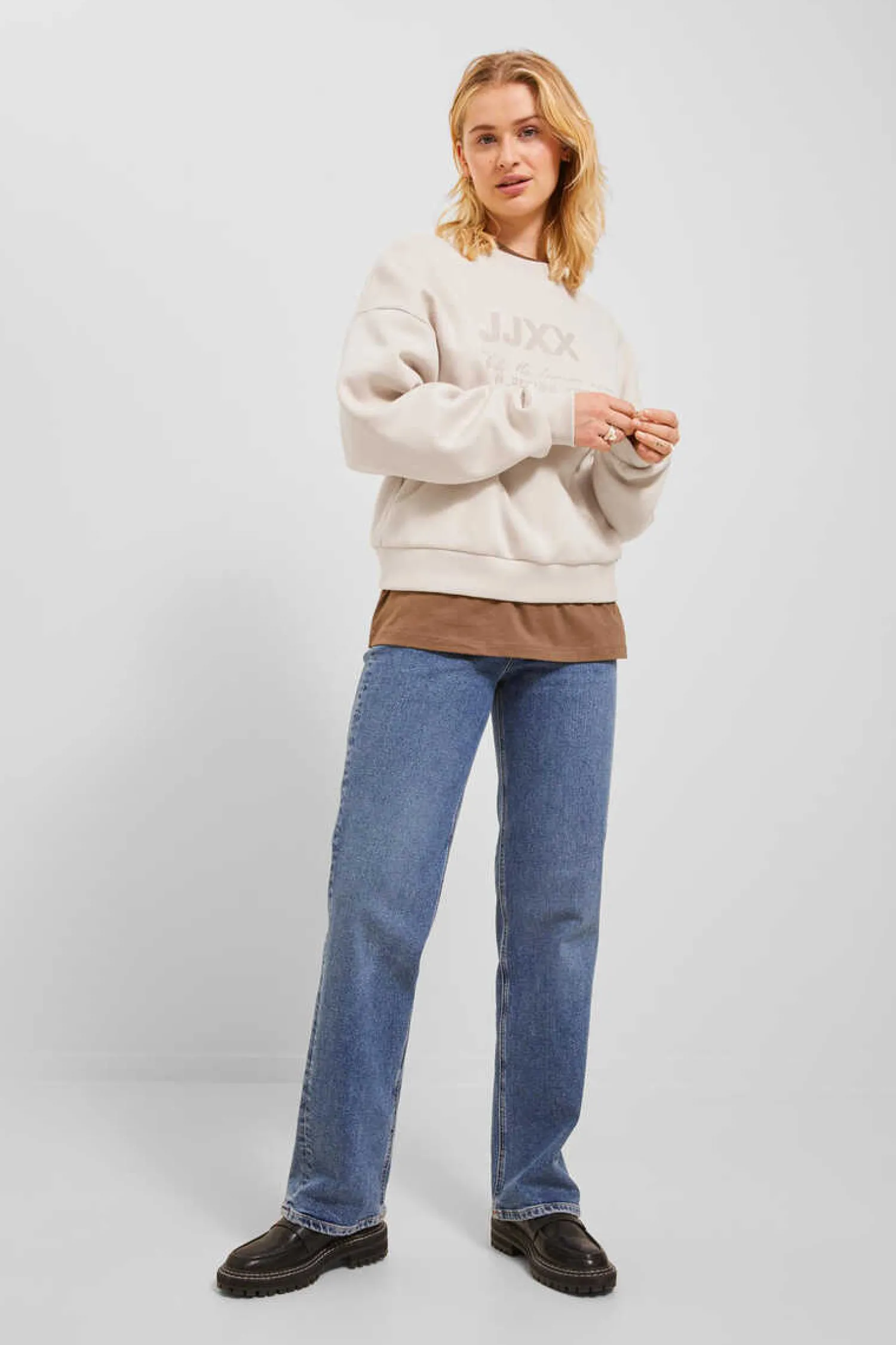 Jack & Jones Sweatshirts-Sweatshirt De Mulher Estampado Logo