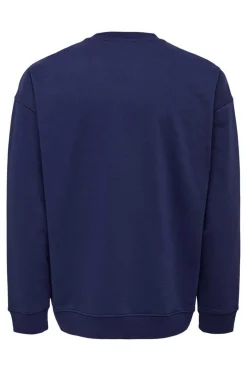 Only & Sons Sweatshirt Estampado Gola Redonda Marinho Best