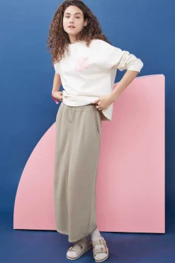 HI&BYE Sweatshirts-Sweatshirt Felpa Branca Logo Manga