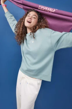 HI&BYE Sweatshirts-Sweatshirt Felpa Logo Manga