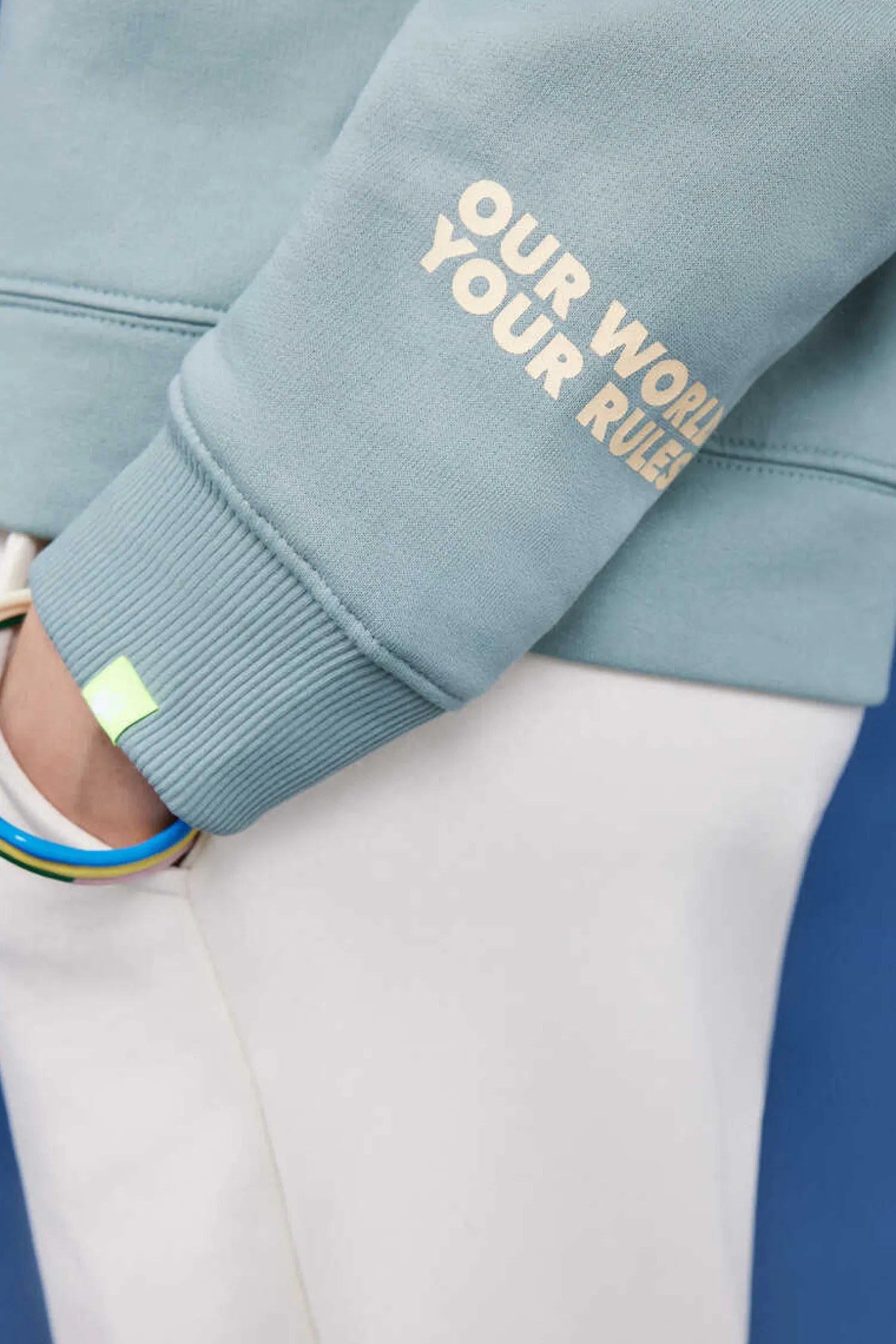 HI&BYE Sweatshirts-Sweatshirt Felpa Logo Manga