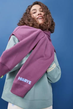 HI&BYE Sweatshirts-Sweatshirt Felpa Logo Manga