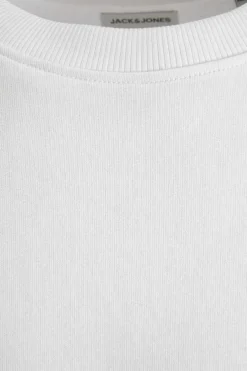 Jack & Jones Sweatshirt Gola Redonda Branco Clearance