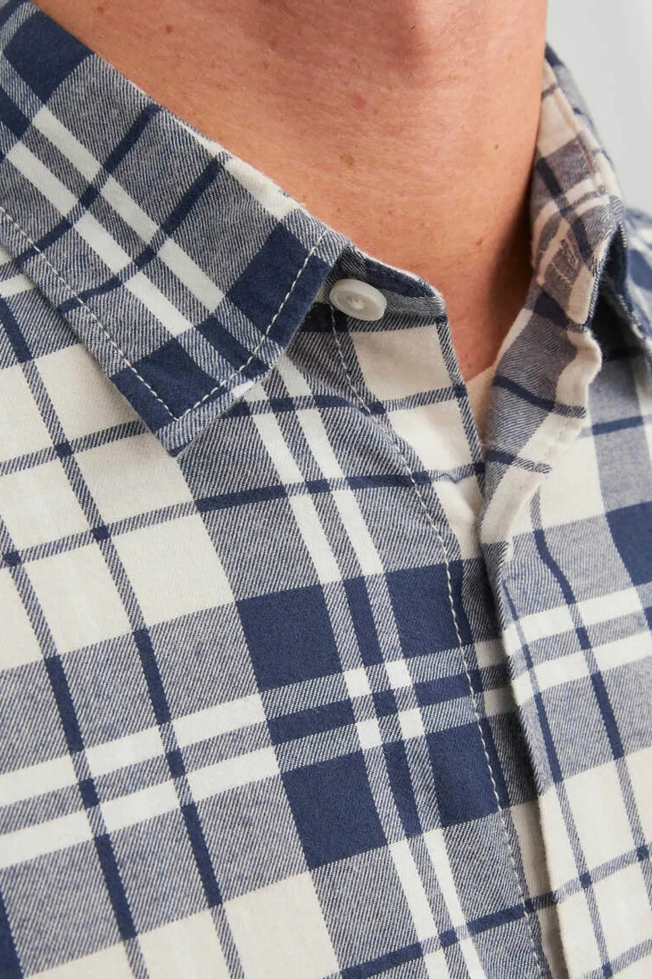 Jack & Jones Sweatshirt Gola Redonda Basica Plus Blue