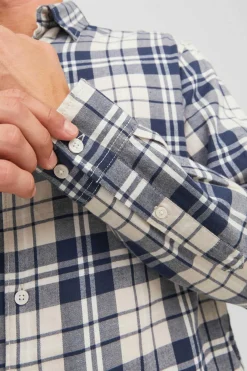 Jack & Jones Sweatshirt Gola Redonda Basica Plus Blue