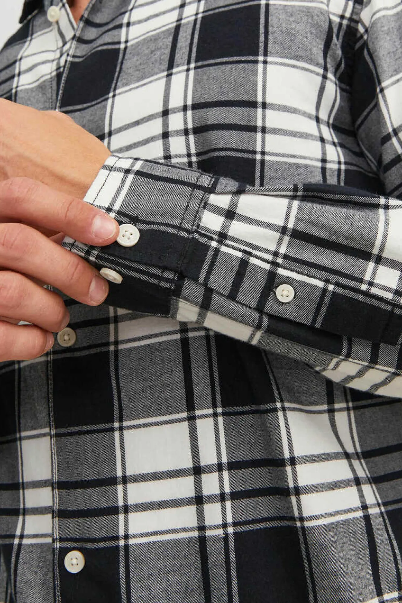 Jack & Jones Sweatshirt Gola Redonda Basica Plus Branco Outlet