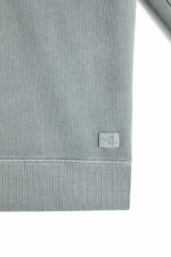 Ooto Sweatshirt Gola Redonda Com Logo Frontal Cinzento Hot