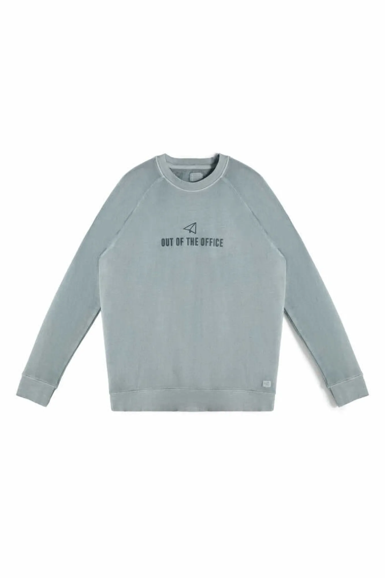 Ooto Sweatshirt Gola Redonda Com Logo Frontal Cinzento Hot