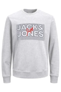 Jack & Jones Sweatshirt Gola Redonda Logo Branco Discount