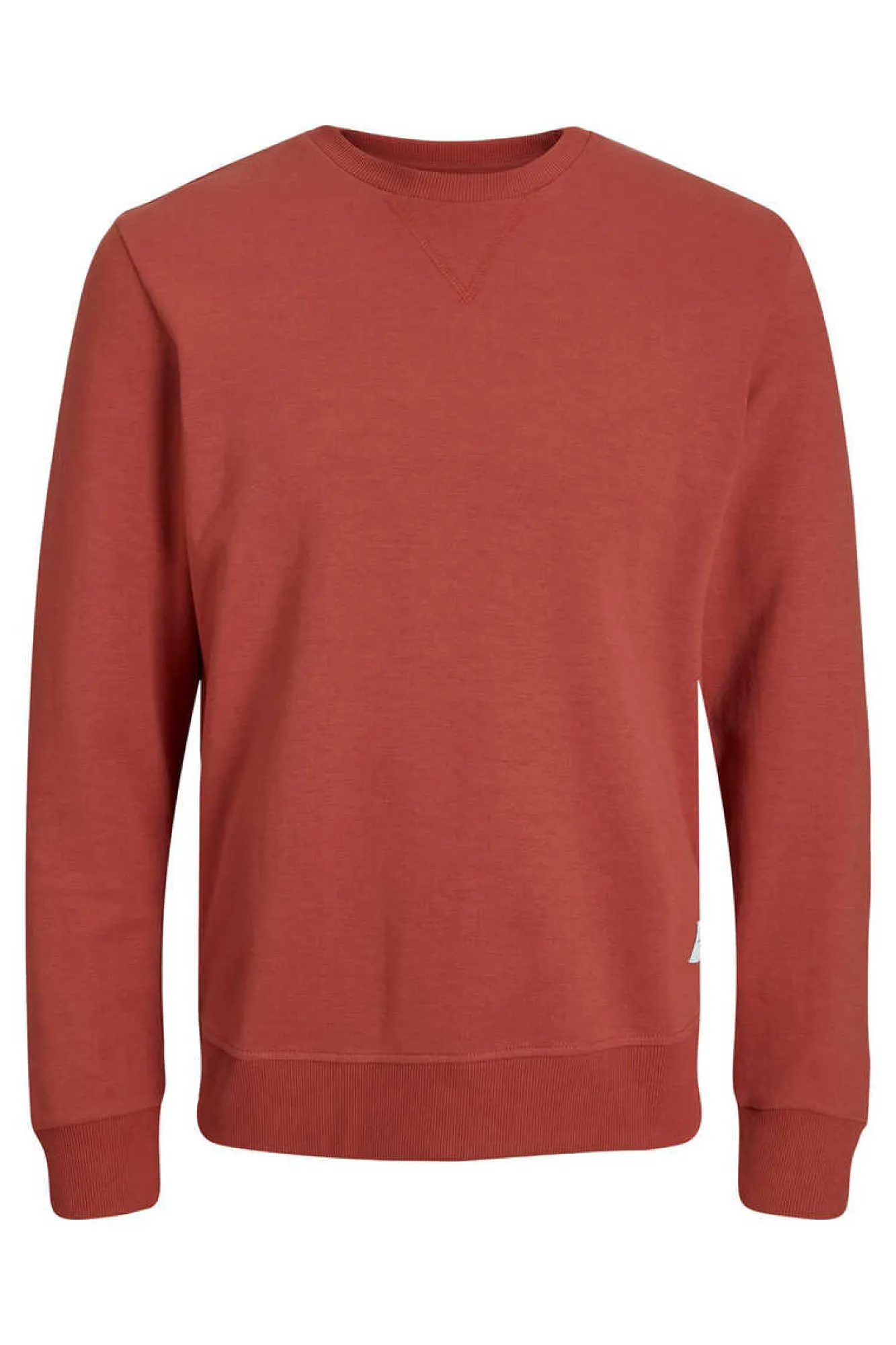Jack & Jones Sweatshirt Gola Redonda Lisa Vermelho New