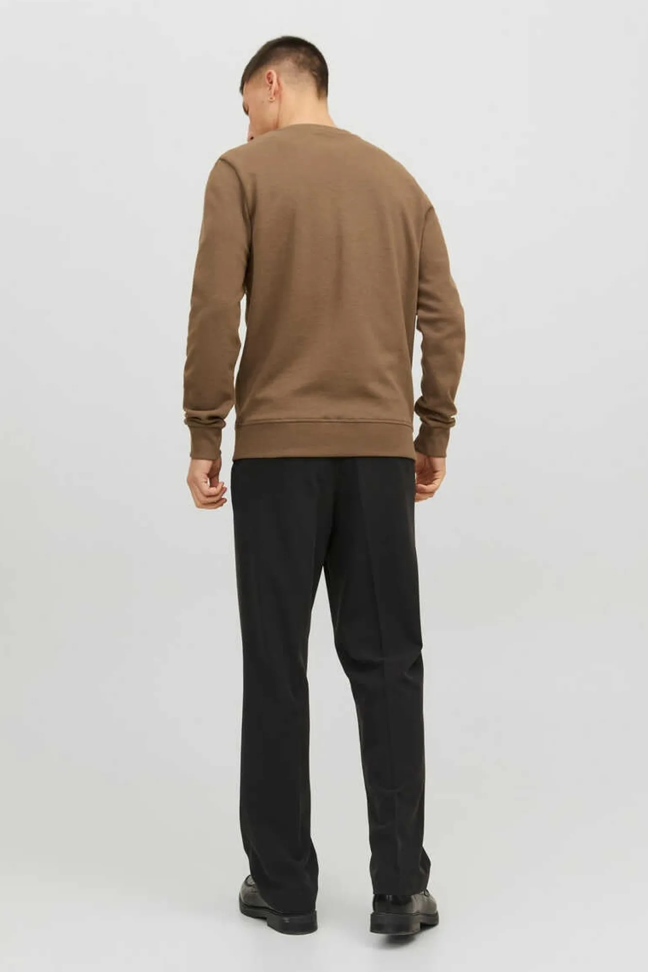 Jack & Jones Sweatshirt Gola Redonda Lisa Cru Discount