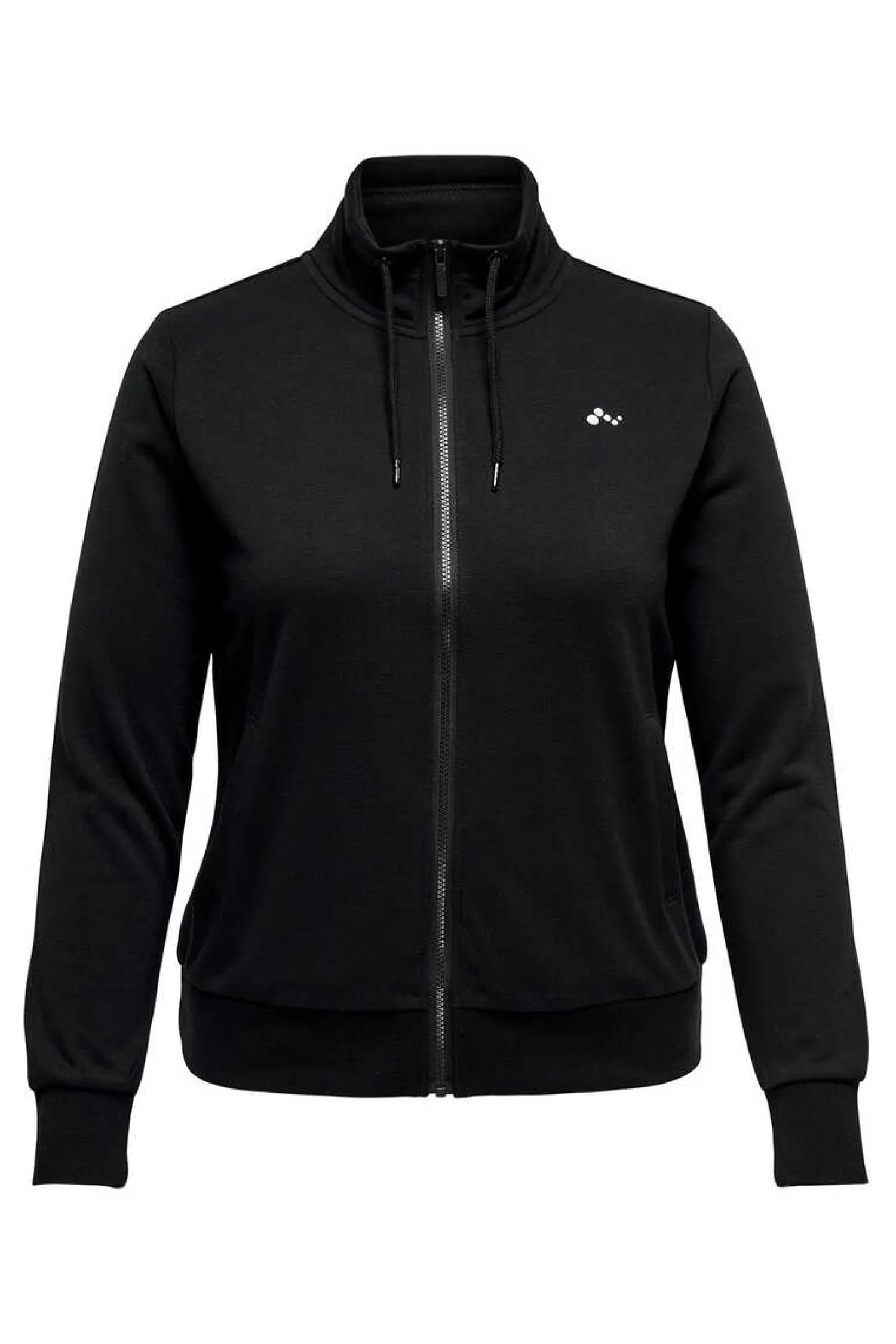 Only Play Curvy Sweatshirts-Sweatshirt Grande Com Fecho-Eclair E Gola Alta