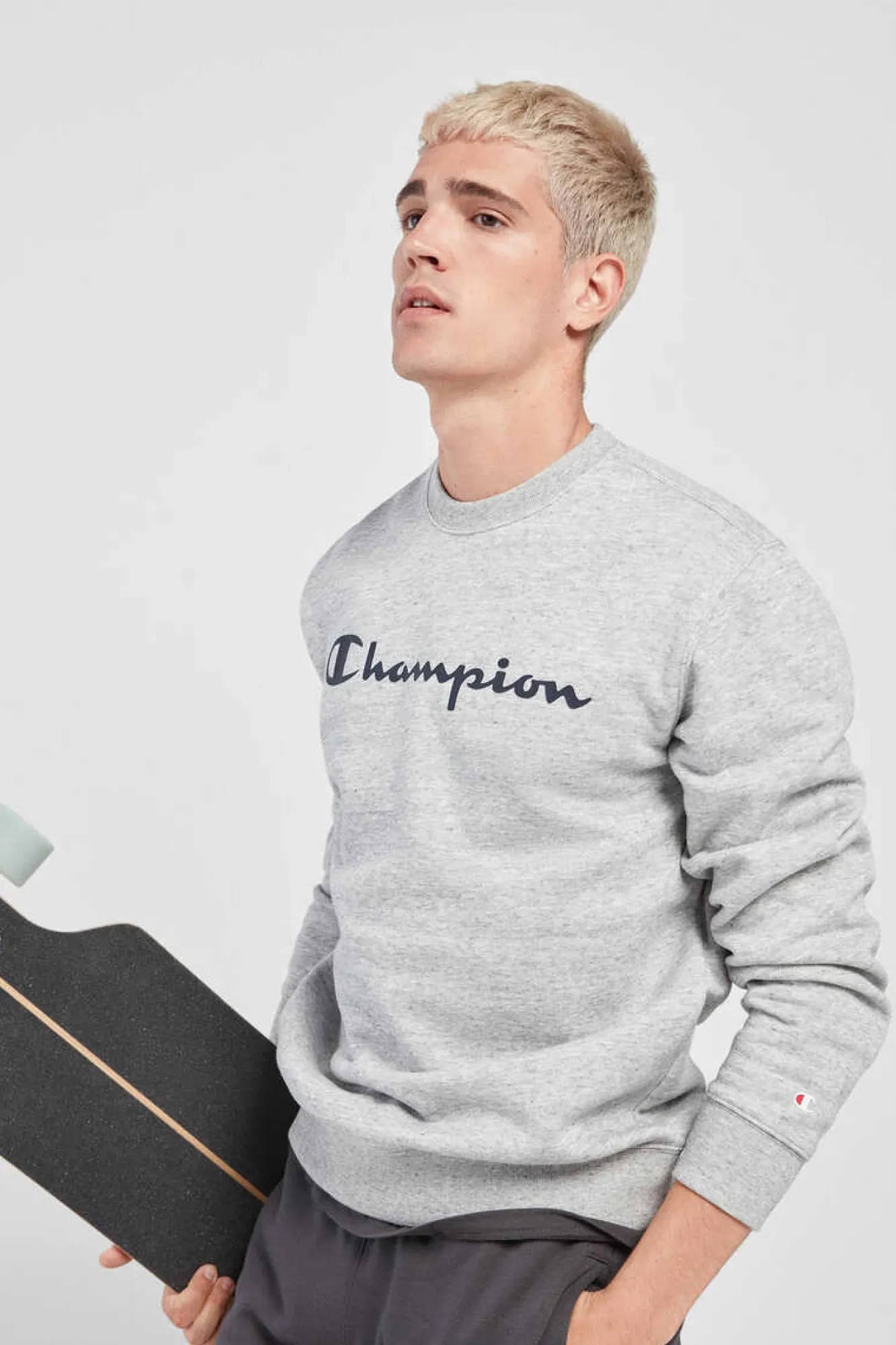 Champion Sweatshirt Homem - Legacy Collection Cinza Sale