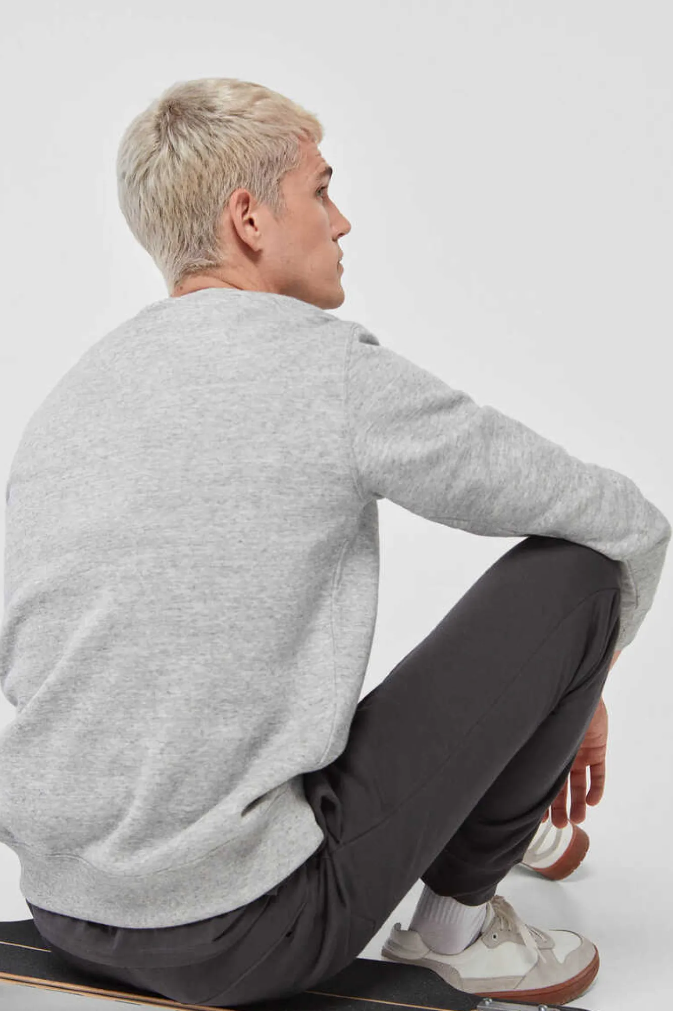 Champion Sweatshirt Homem - Legacy Collection Cinza Sale