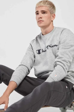Champion Sweatshirt Homem - Legacy Collection Cinza Sale
