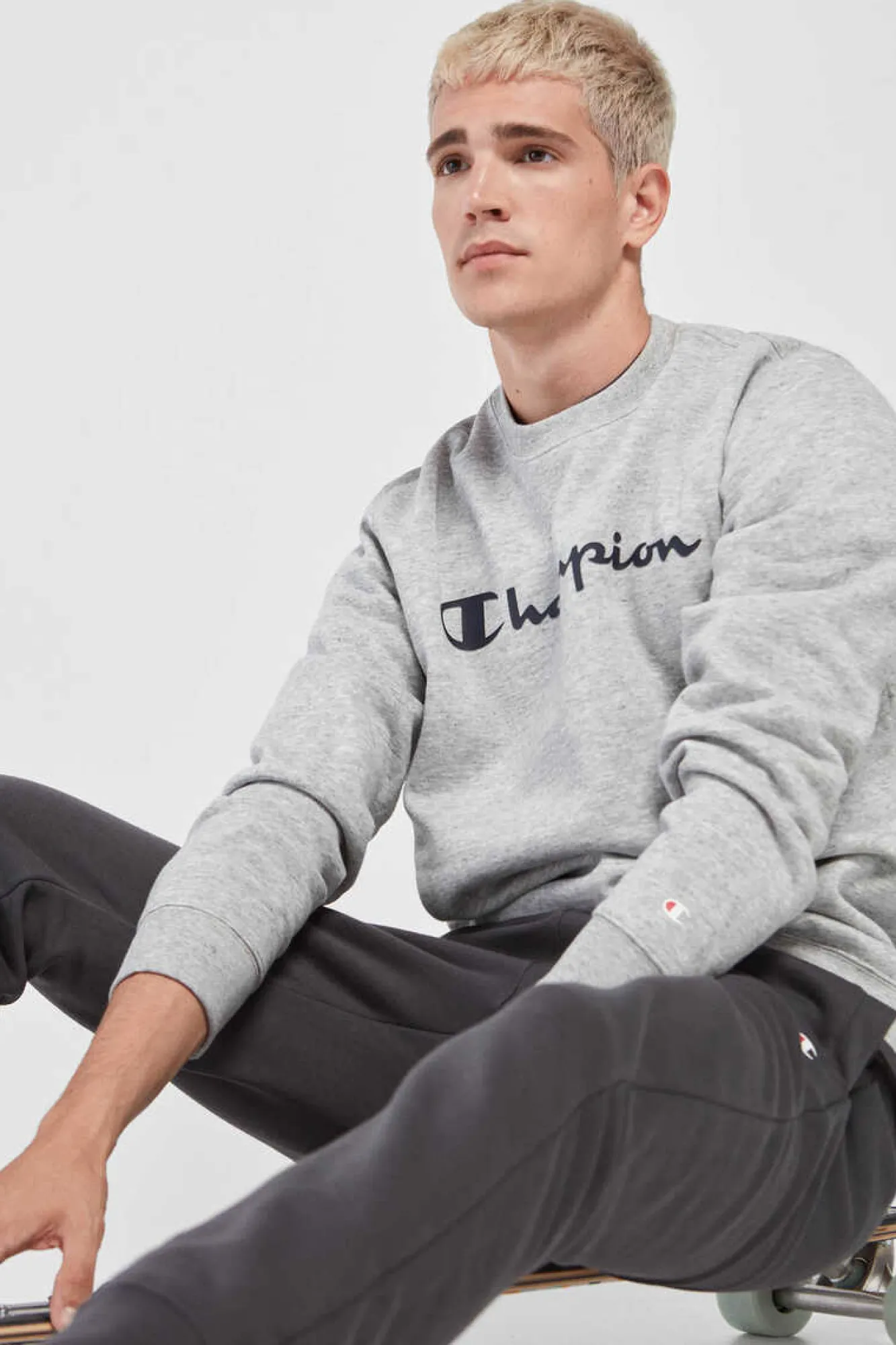 Champion Sweatshirt Homem - Legacy Collection Cinza Sale