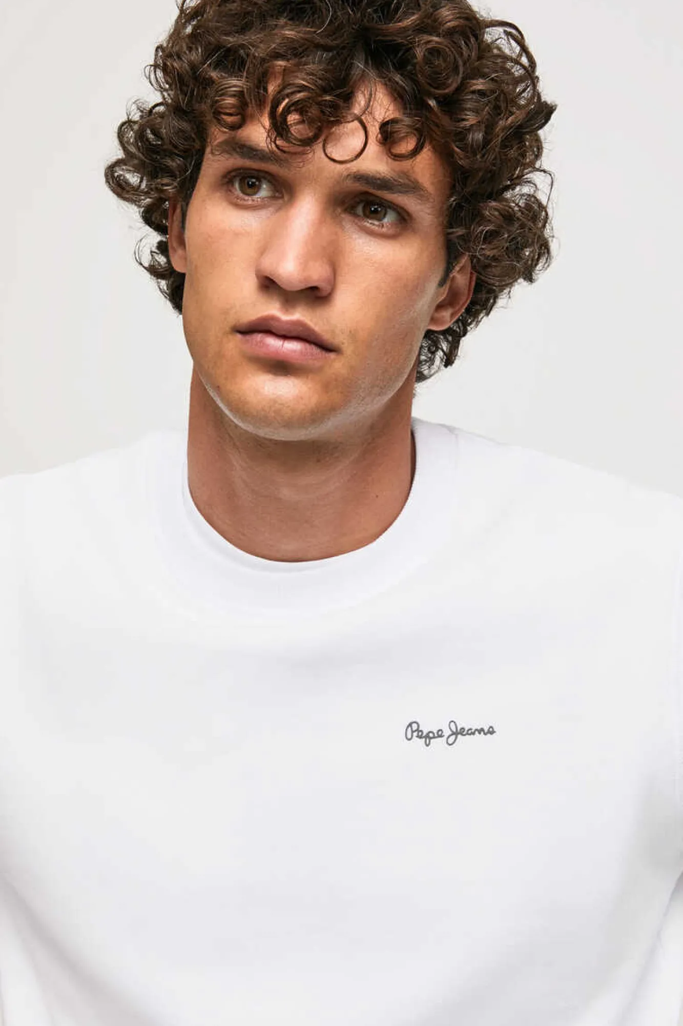 Pepe Jeans Sweatshirt Homem Gola Redonda Branco New