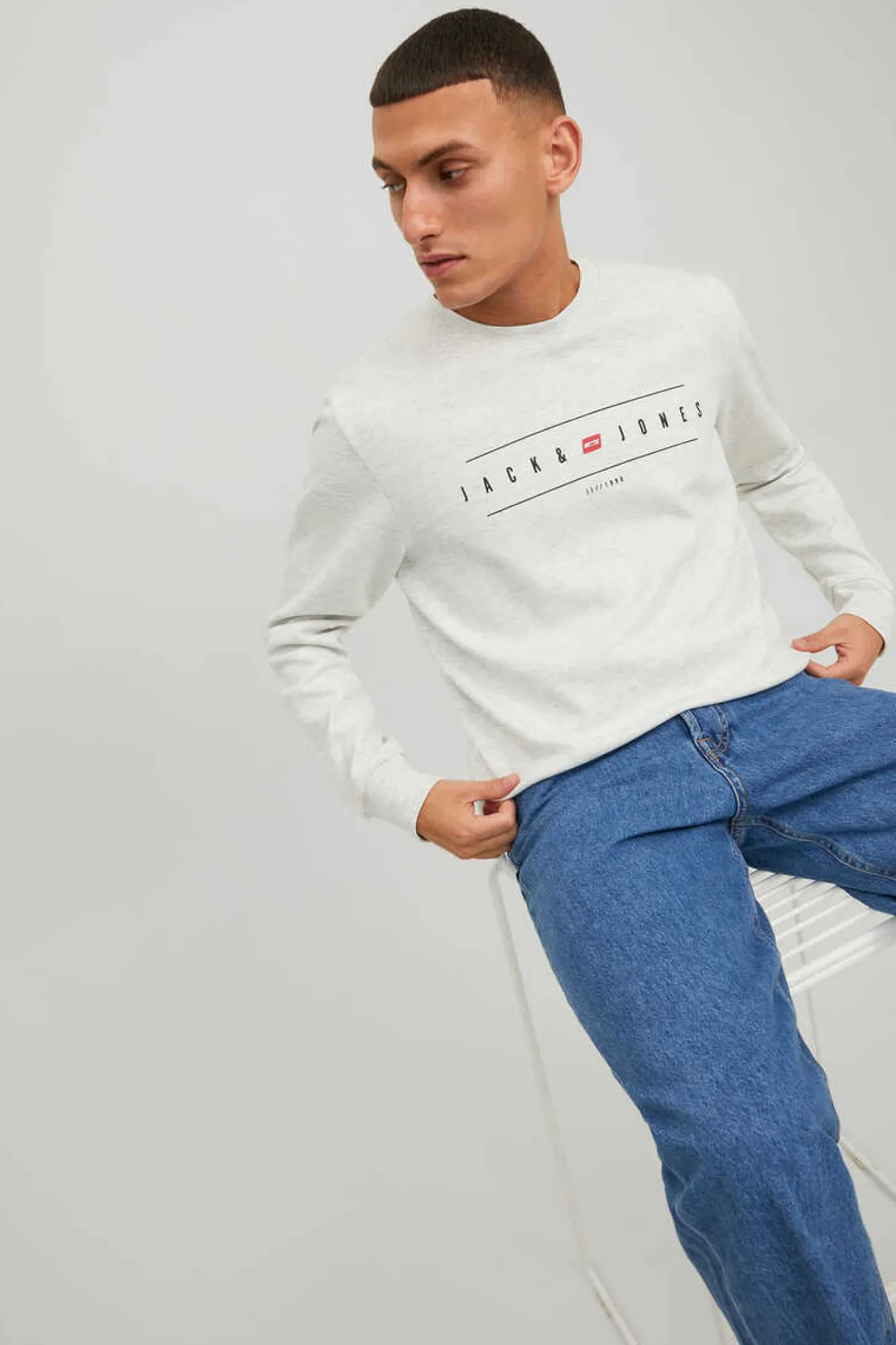 Jack & Jones Sweatshirt Logo Branco Best