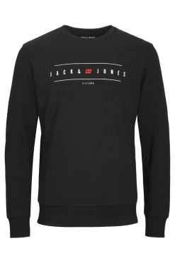 Jack & Jones Sweatshirt Logo Preto Discount