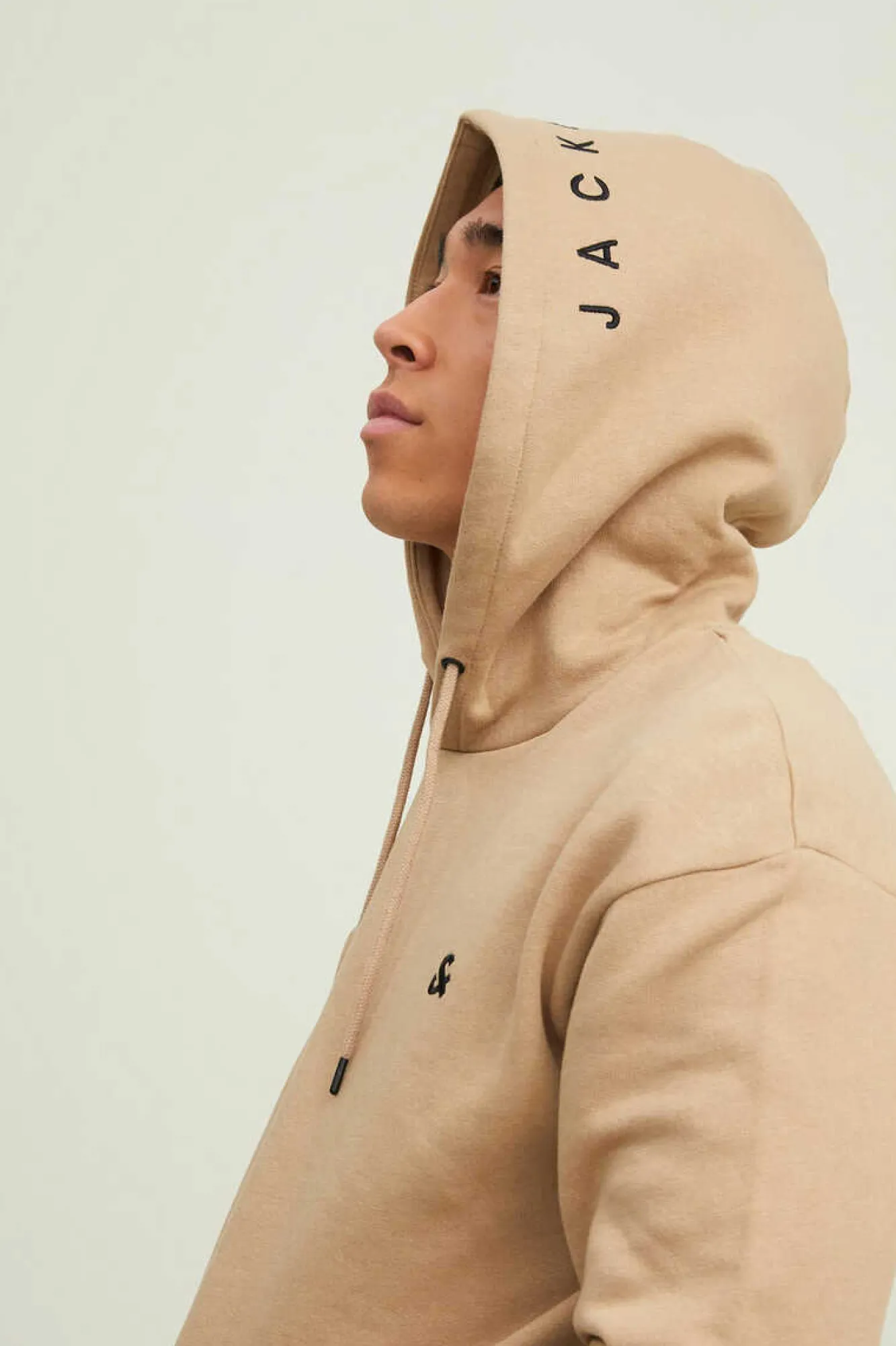 Jack & Jones Sweatshirt Logo Beige Outlet